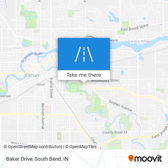 Mapa de Baker Drive