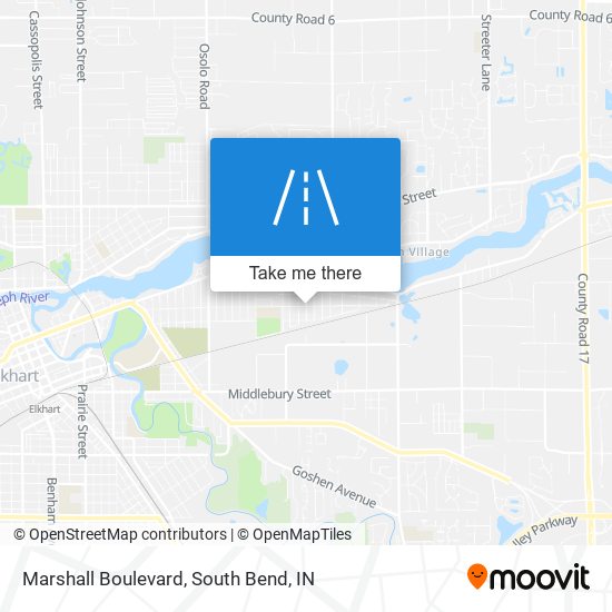 Marshall Boulevard map