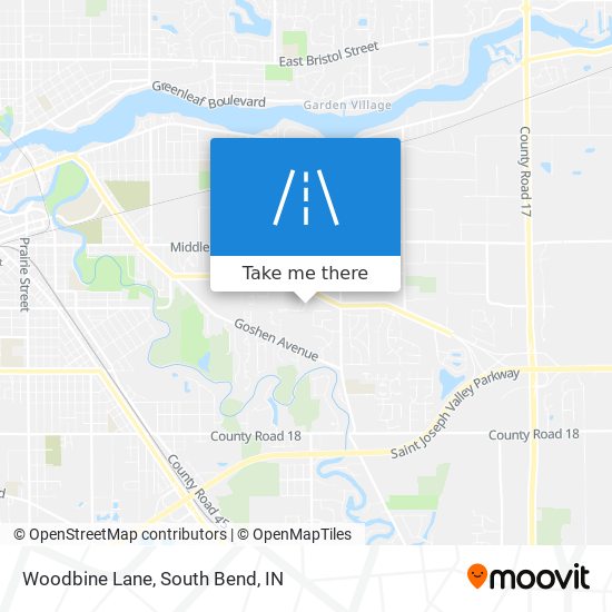 Woodbine Lane map