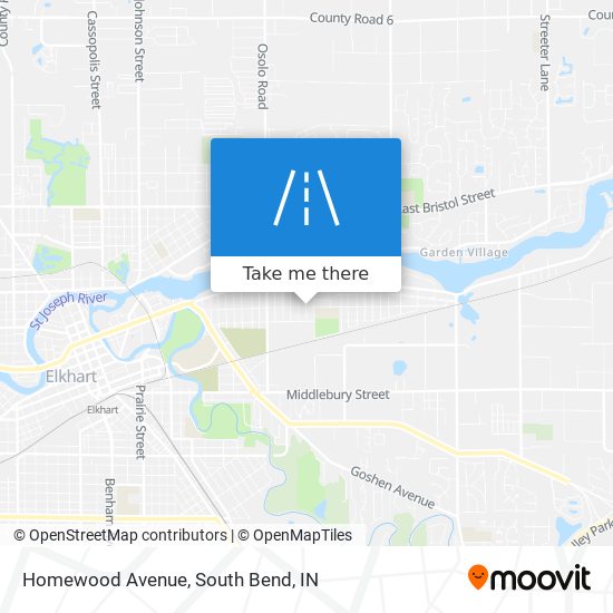 Homewood Avenue map