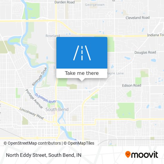 Mapa de North Eddy Street