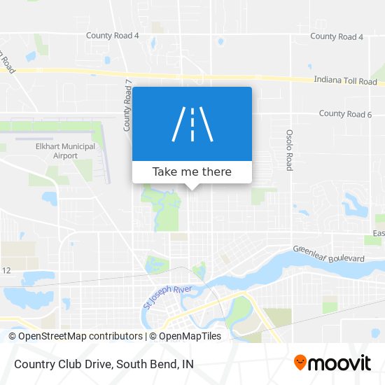 Country Club Drive map