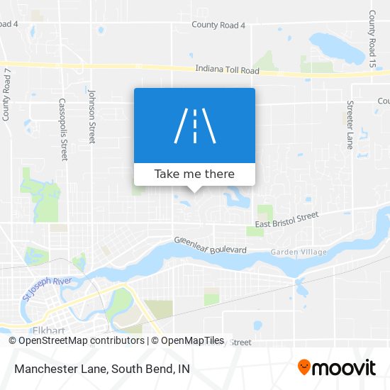 Mapa de Manchester Lane