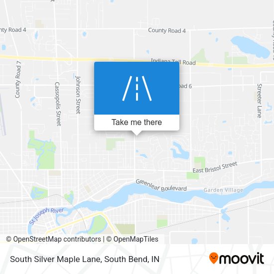 Mapa de South Silver Maple Lane