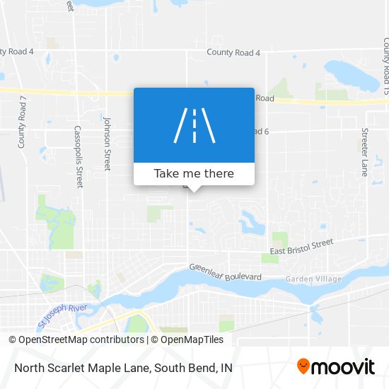 Mapa de North Scarlet Maple Lane