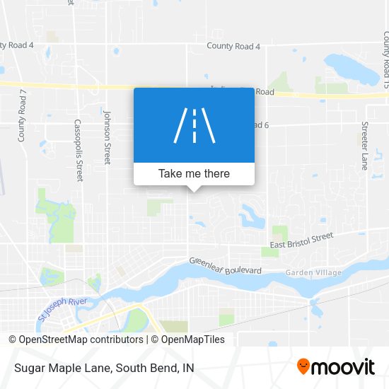Sugar Maple Lane map