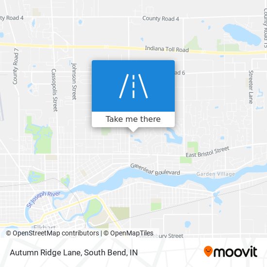 Autumn Ridge Lane map