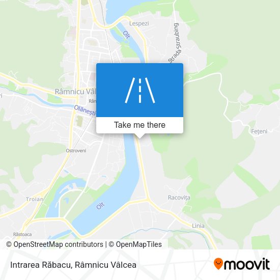 Intrarea Răbacu map
