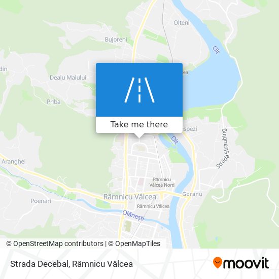 Strada Decebal map