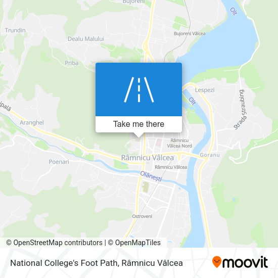 National College's Foot Path map