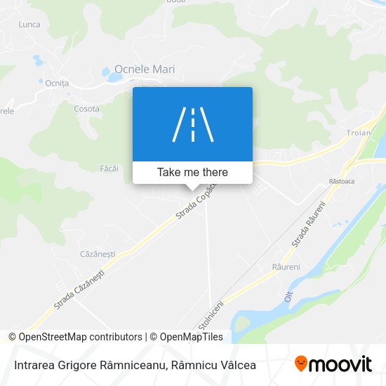 Intrarea Grigore Râmniceanu map