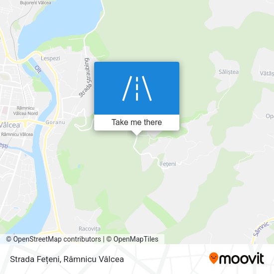 Strada Fețeni map