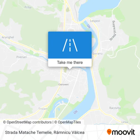 Strada Matache Temelie map