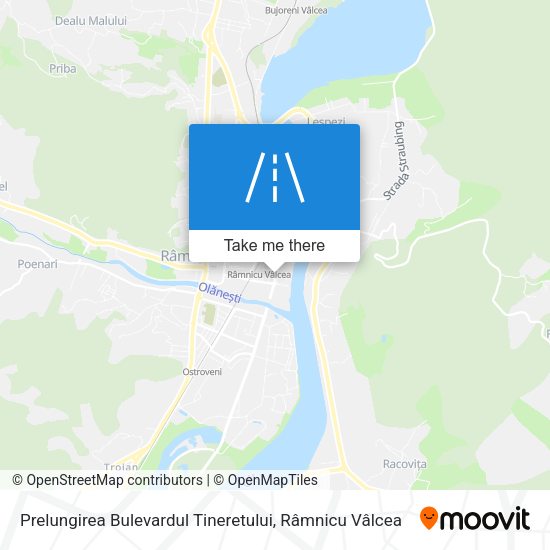 Prelungirea Bulevardul Tineretului map