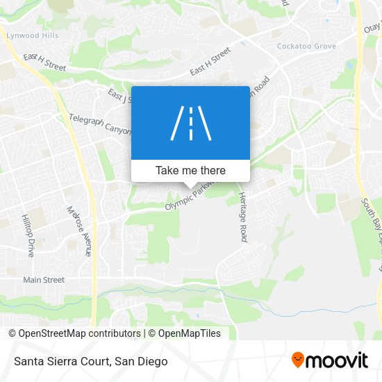 Mapa de Santa Sierra Court