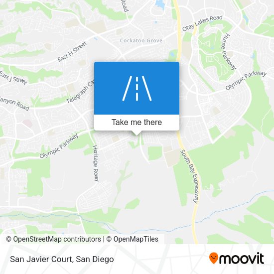 San Javier Court map