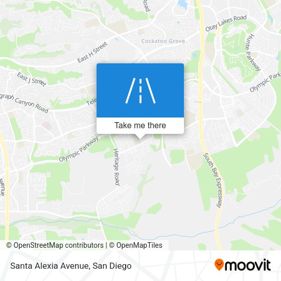Santa Alexia Avenue map
