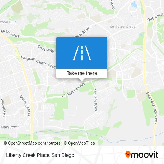 Liberty Creek Place map