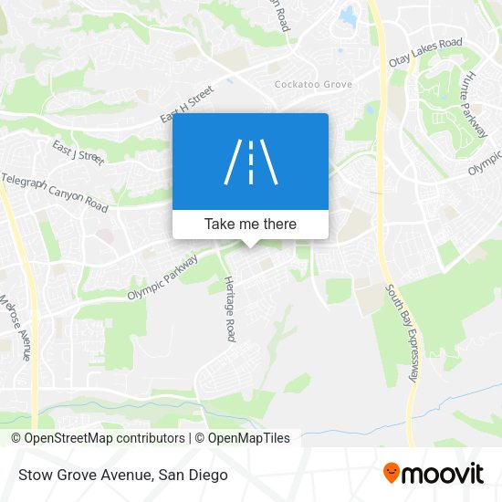 Mapa de Stow Grove Avenue