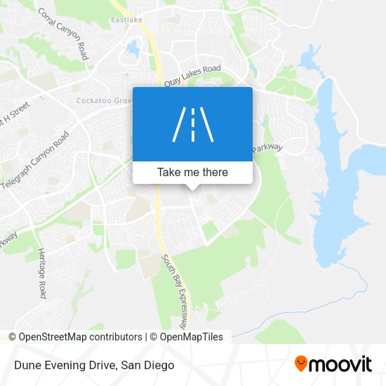 Dune Evening Drive map