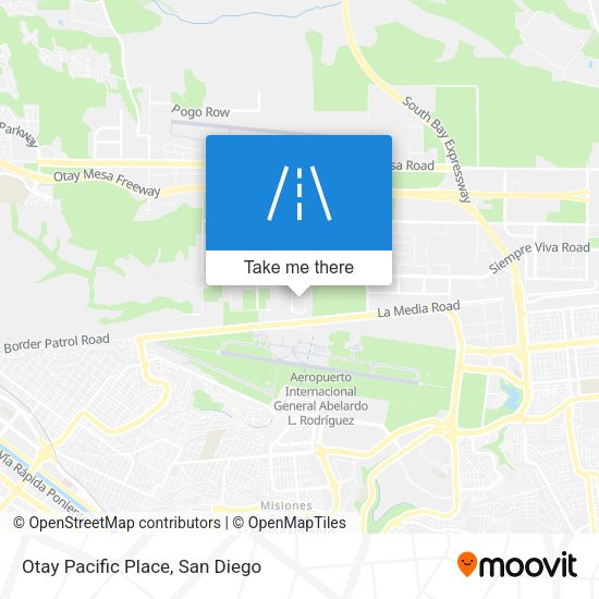 Mapa de Otay Pacific Place