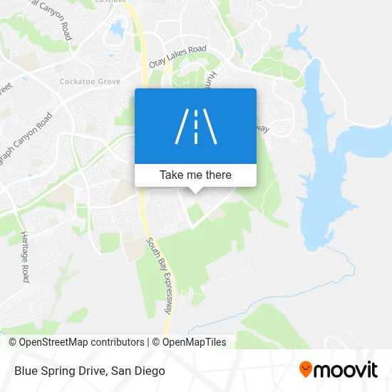 Blue Spring Drive map