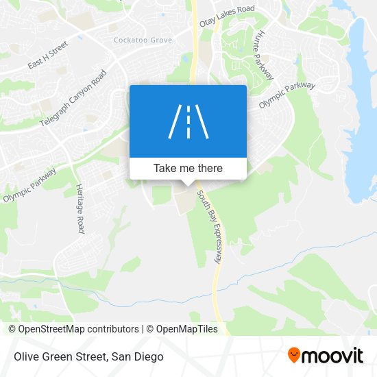 Olive Green Street map