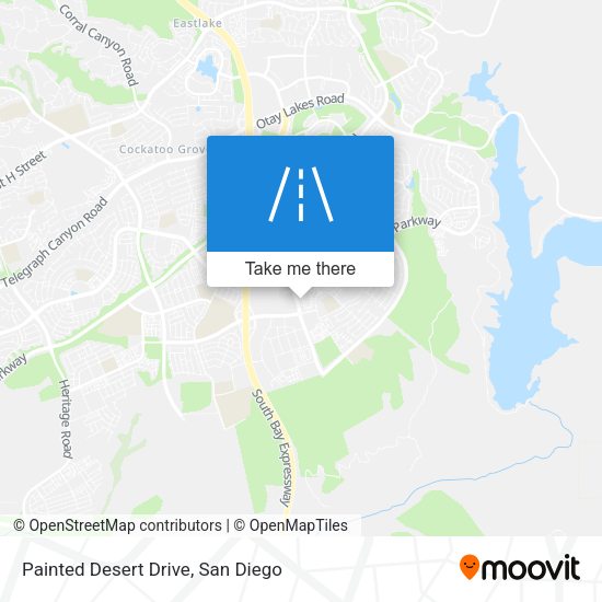 Painted Desert Drive map
