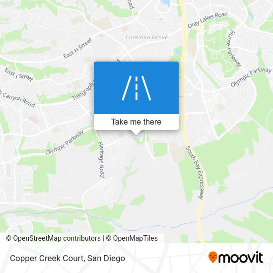 Mapa de Copper Creek Court
