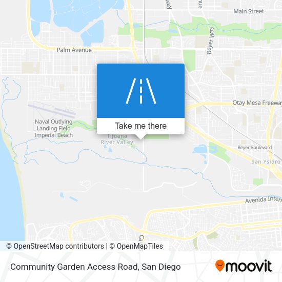 Mapa de Community Garden Access Road