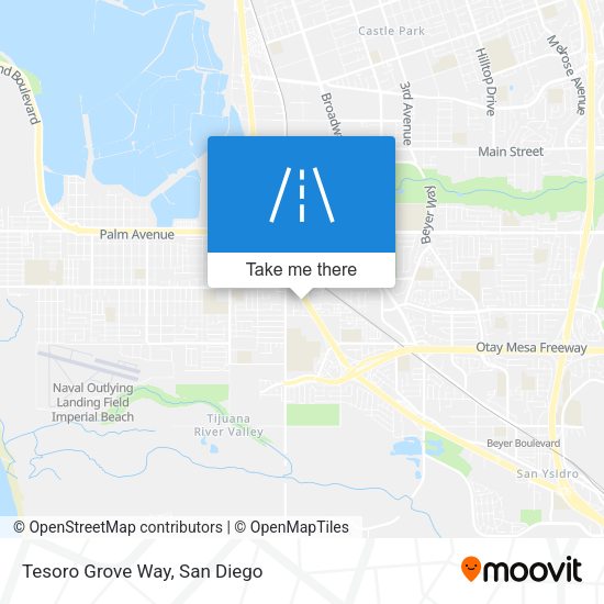 Tesoro Grove Way map