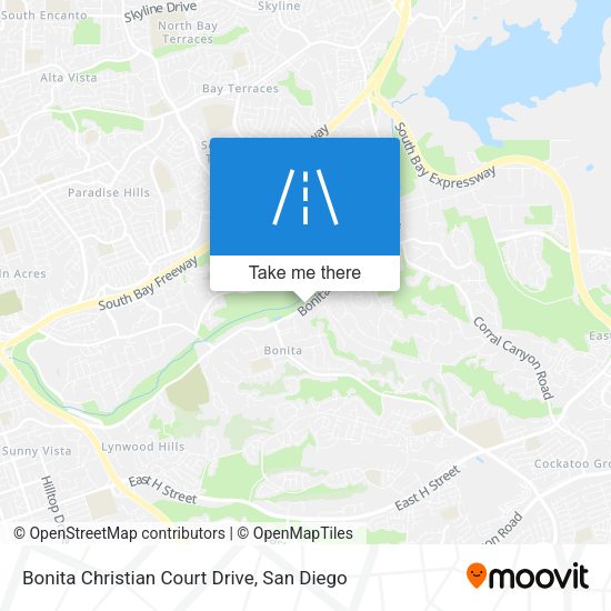 Bonita Christian Court Drive map