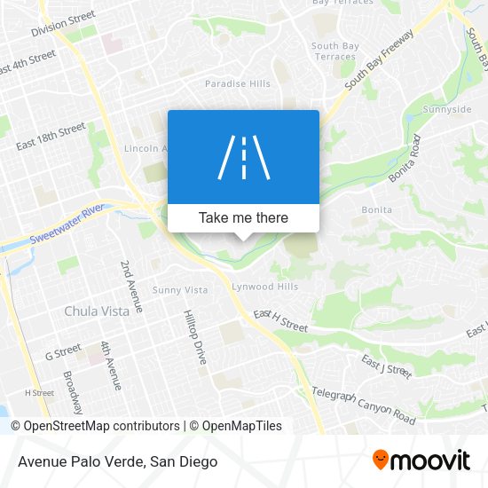 Avenue Palo Verde map