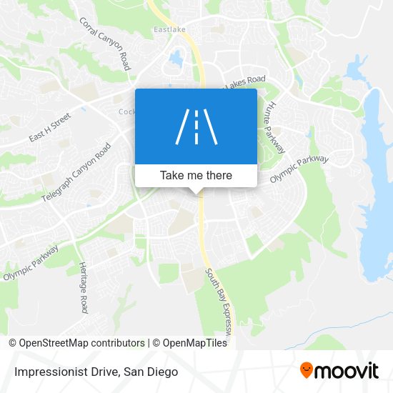 Impressionist Drive map