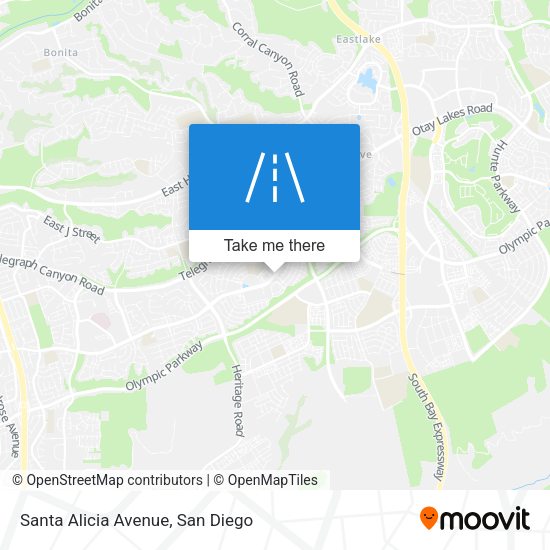 Santa Alicia Avenue map