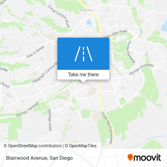 Blairwood Avenue map