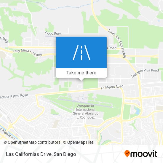 Las Californias Drive map