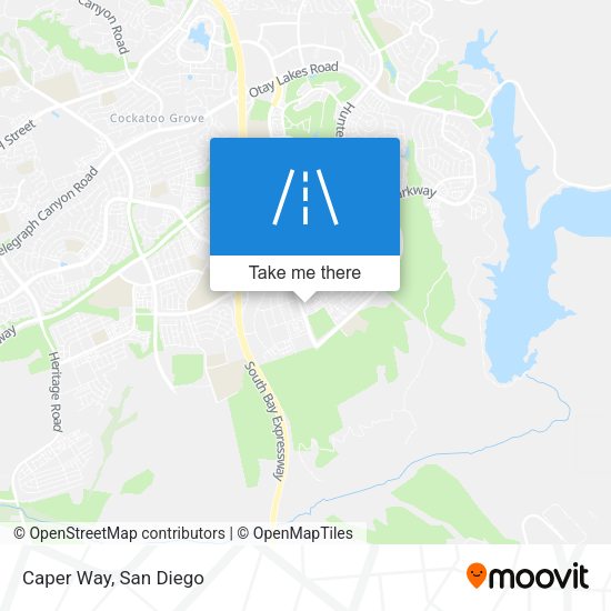 Mapa de Caper Way