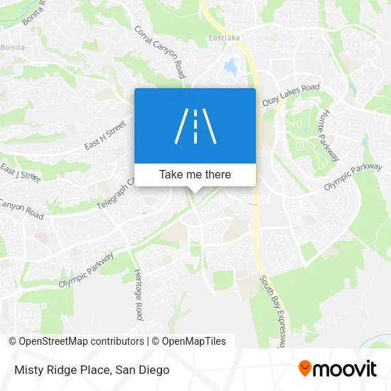 Misty Ridge Place map