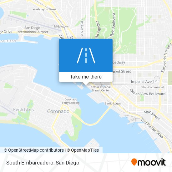 South Embarcadero map