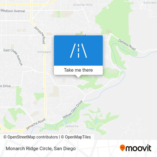 Mapa de Monarch Ridge Circle