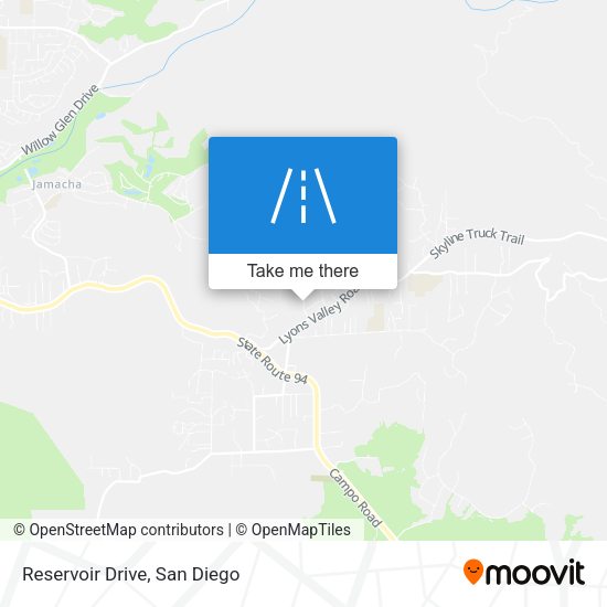 Mapa de Reservoir Drive