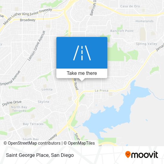 Saint George Place map