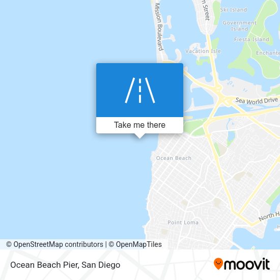 Ocean Beach Pier map