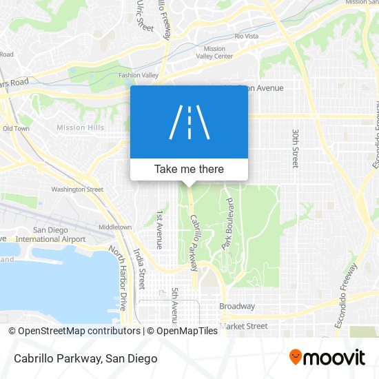 Cabrillo Parkway map