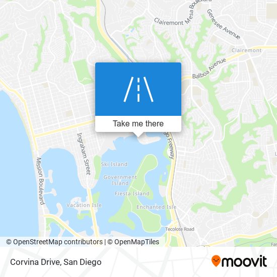 Corvina Drive map