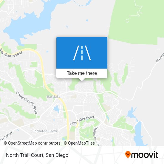 North Trail Court map