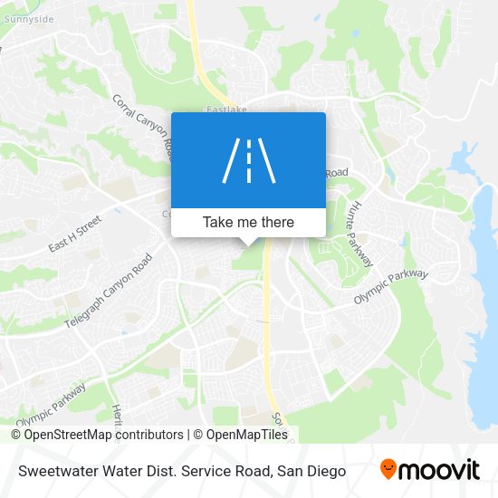 Sweetwater Water Dist. Service Road map