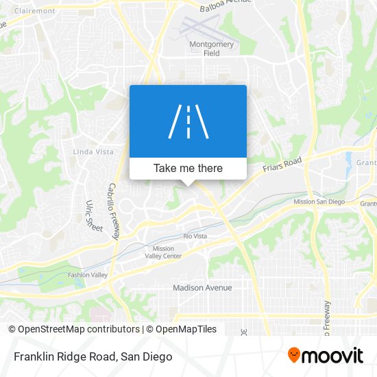 Franklin Ridge Road map