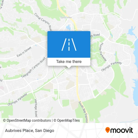 Aubrives Place map